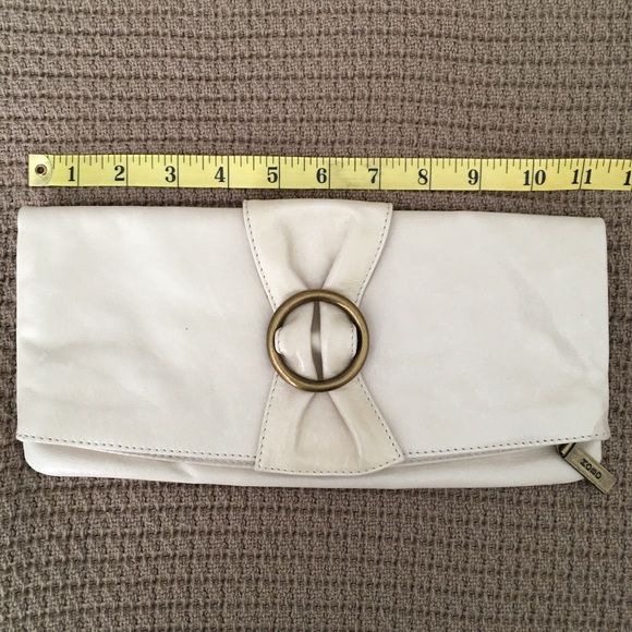 HOBO Handbags - Used HOBO Leather Fold Over Clutch Bag